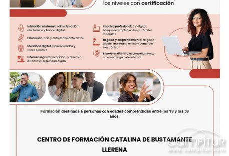 Llerena acoge un nuevo curso gratuito para mejorar las competencias digitales de la población adulta